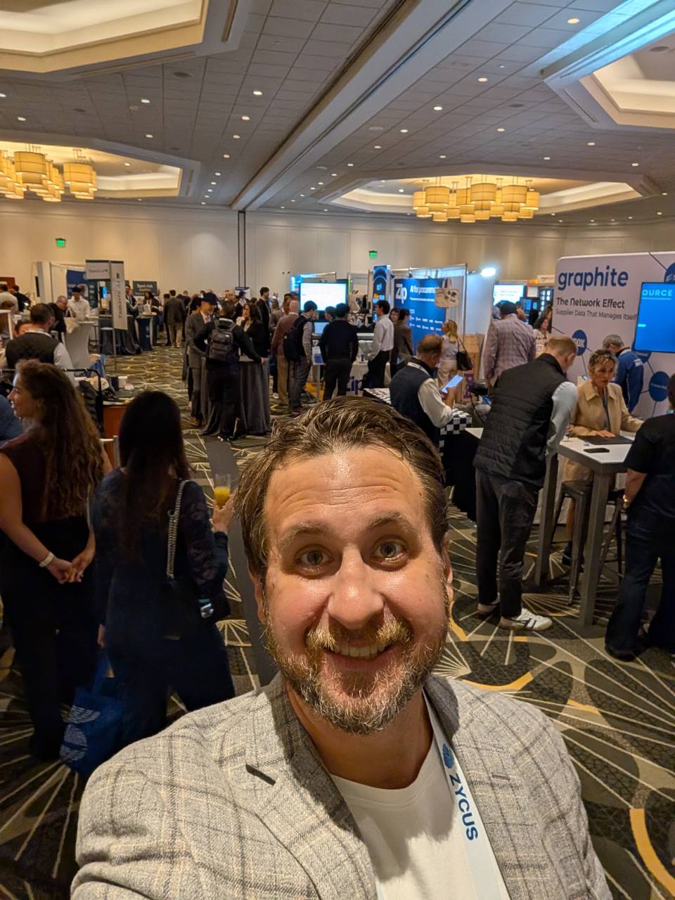 Alex at ProcureCon East on the exhibition floor